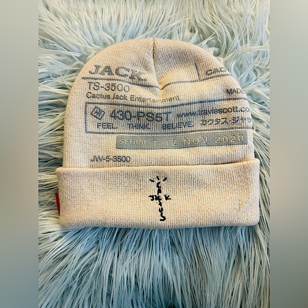 travis scott CACTUS JACK system beanie (playstation collab)